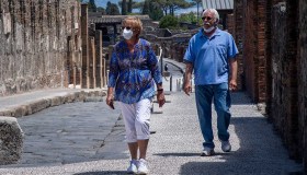 La coppia americana che ha atteso due mesi in lockdown per visitare Pompei