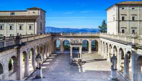 La celebre Abbazia di Montecassino