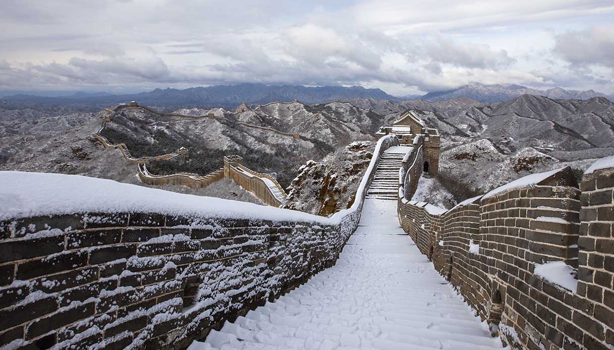 Grande Muraglia Cinese innevata