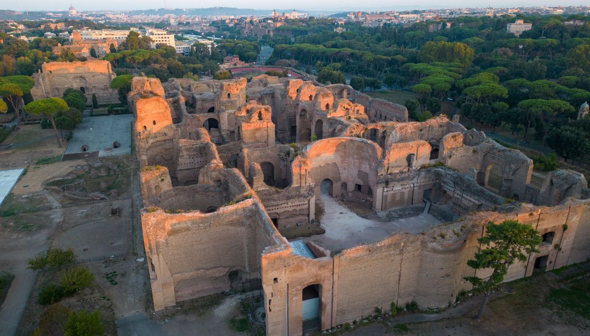 Vista aerea terme Caracalla