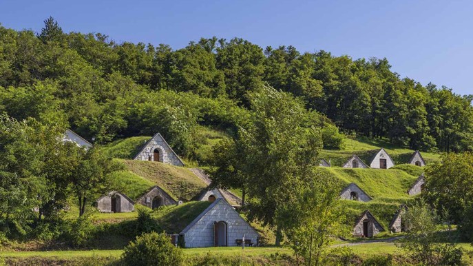 Cosa ci fanno queste piccole case di Hobbit in Ungheria?