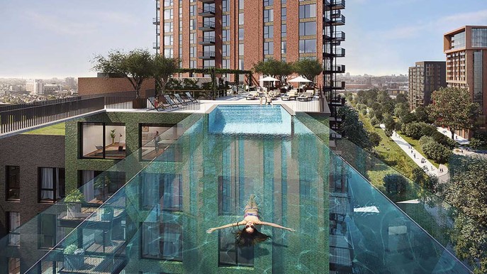 A Londra apre la prima piscina sospesa: nuotare sarà come volare