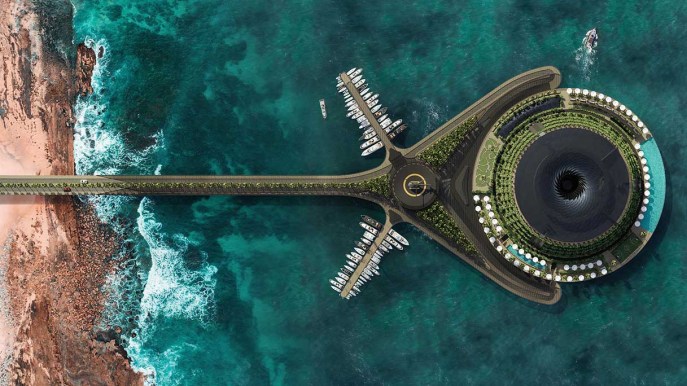 Un vortice che ruota su se stesso: è questo l’eco-hotel più bello del mondo