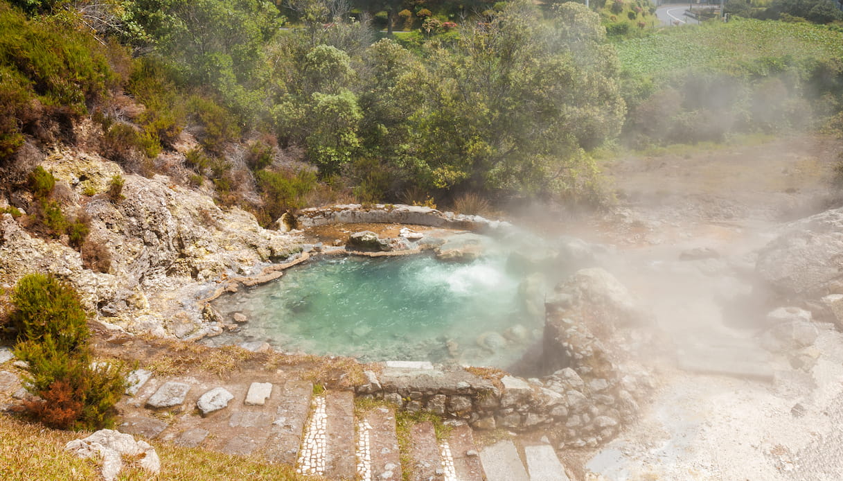 Azzorre, terme, crateri vulcanici 