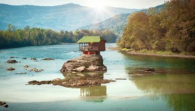 Drina river house
