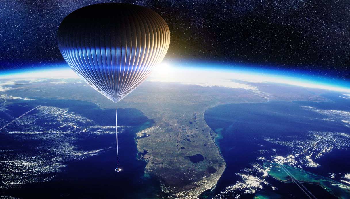 Viaggiare nello spazio a bordo di una mongolfiera