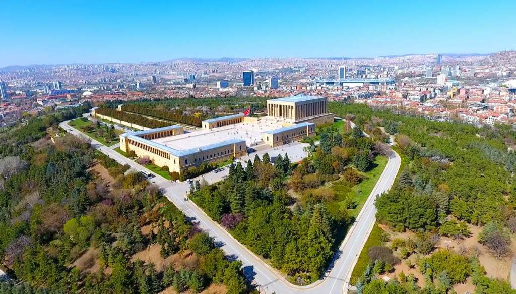 Riprese aeree Anitkabir