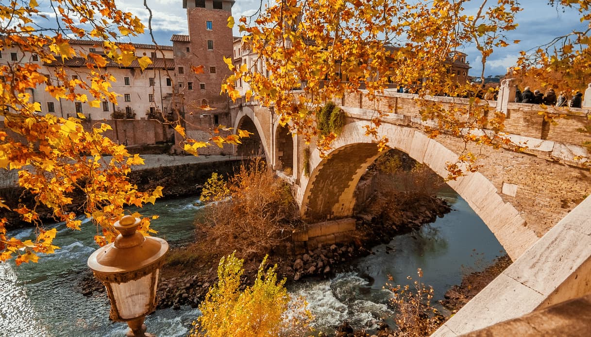 Tevere, Roma, autunno