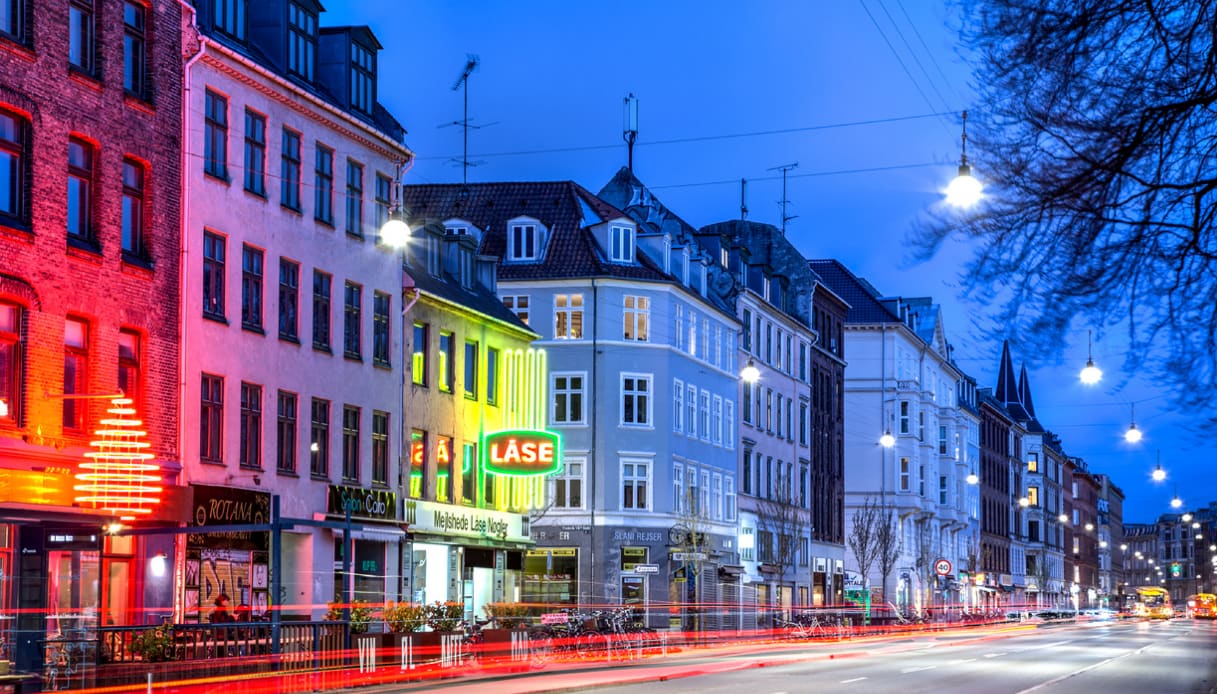 Quartiere Nørrebro la strada Nørrebrogade