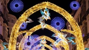 Malaga, tra scenografiche luminarie