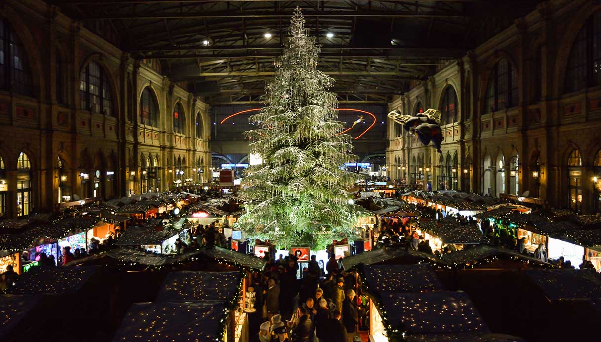 Mercatino di Natale nella Stazione Centrale di Zurigo