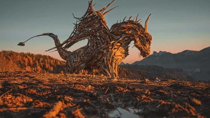 Trentino: il drago nato dalle foreste distrutte