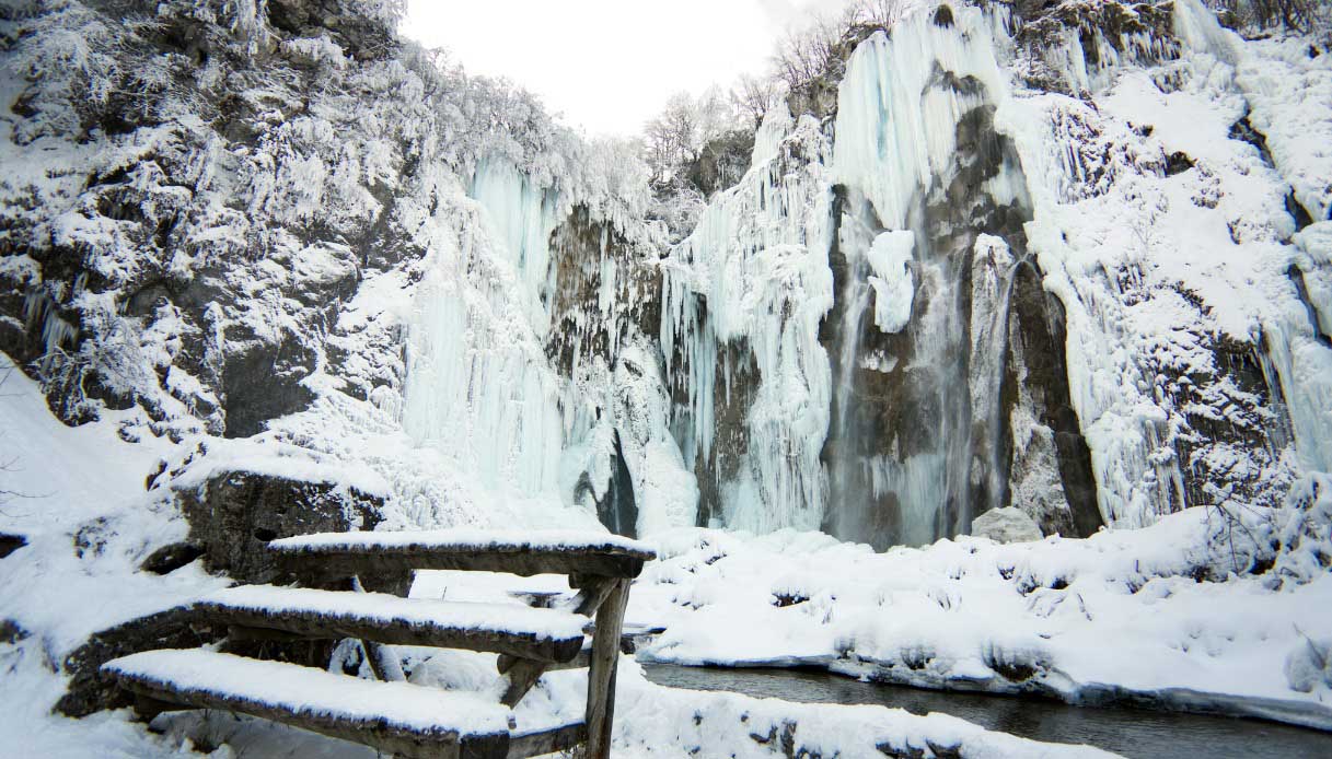 Laghi di Plitvice in inverno