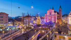 Come in una favola di Natale, così è Lubiana