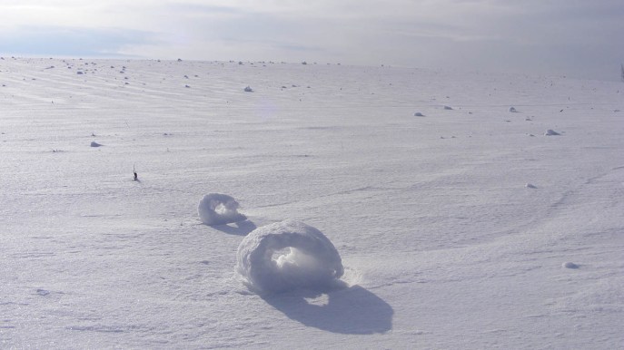 Snow Roller: dove ammirare le curiose ruote di neve