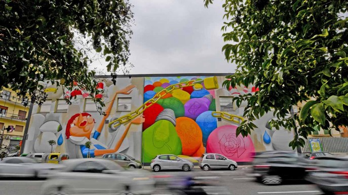 Napoli: c’è un nuovo murale in città e non è come gli altri