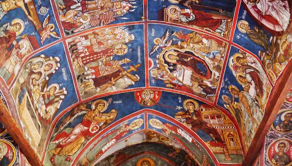 Chiesa di Panagia a Cipro: una delle chiese dipinte più belle