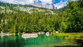 Il Lago Verde e le sue alghe blu