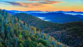 Le Blue Ridge Mountains, con il loro colore meraviglioso