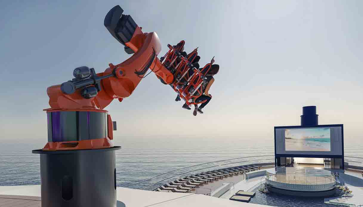 Le prime montagne russe su una nave da crociera