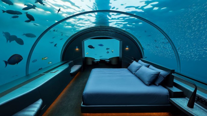 Puoi dormire sotto l’acqua, insieme ai pesci, in una stanza in fondo al mare