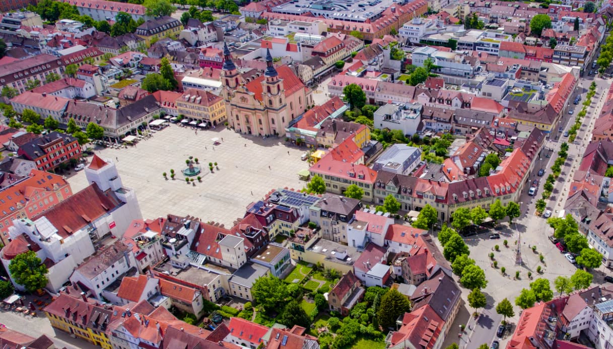 La vista di Ludwigsburg dall'alto