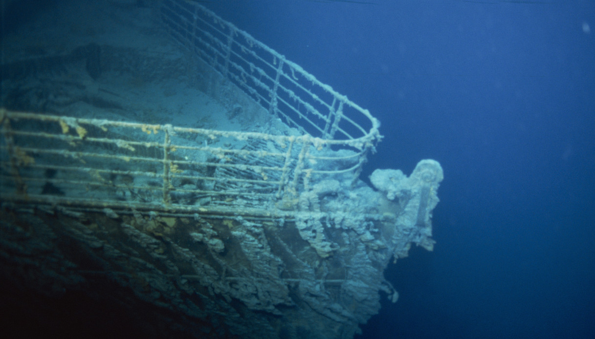 immagini reali del relitto del Titanic