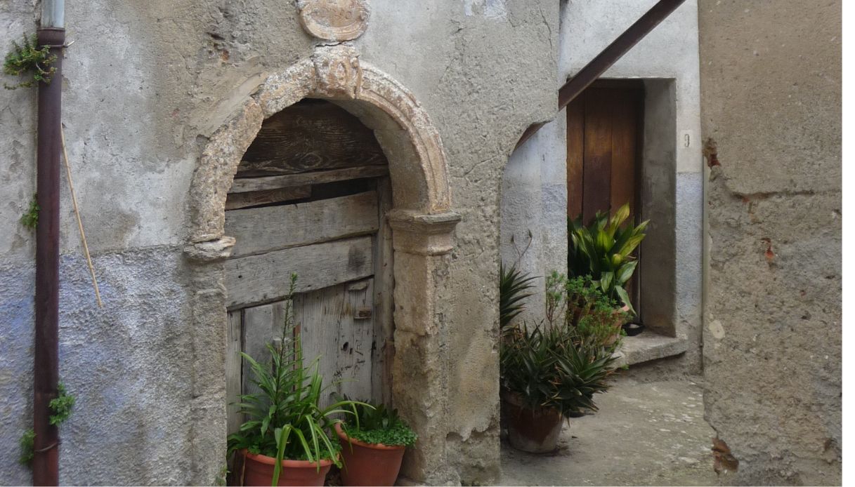 Uno scorcio di Marzi, in Calabria