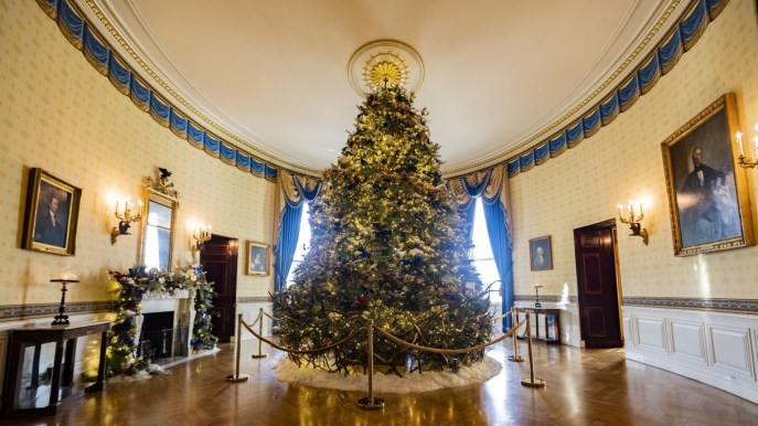 Casa Bianca: gli addobbi di Natale sono un incanto