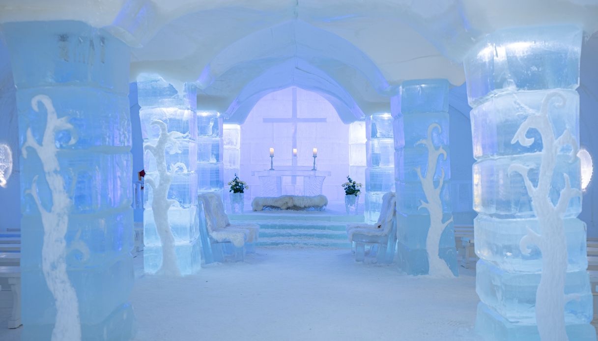 Sorrisniva Igloo Hotel, cappella di ghiaccio