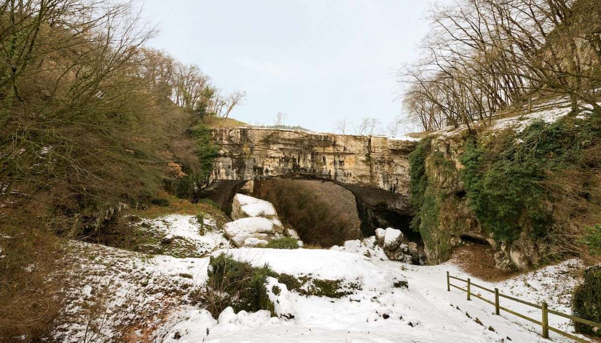 Il ponte di Veja e la neve