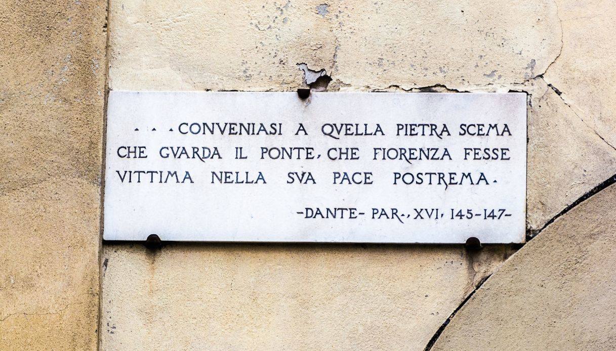 I versi di Dante a Firenze