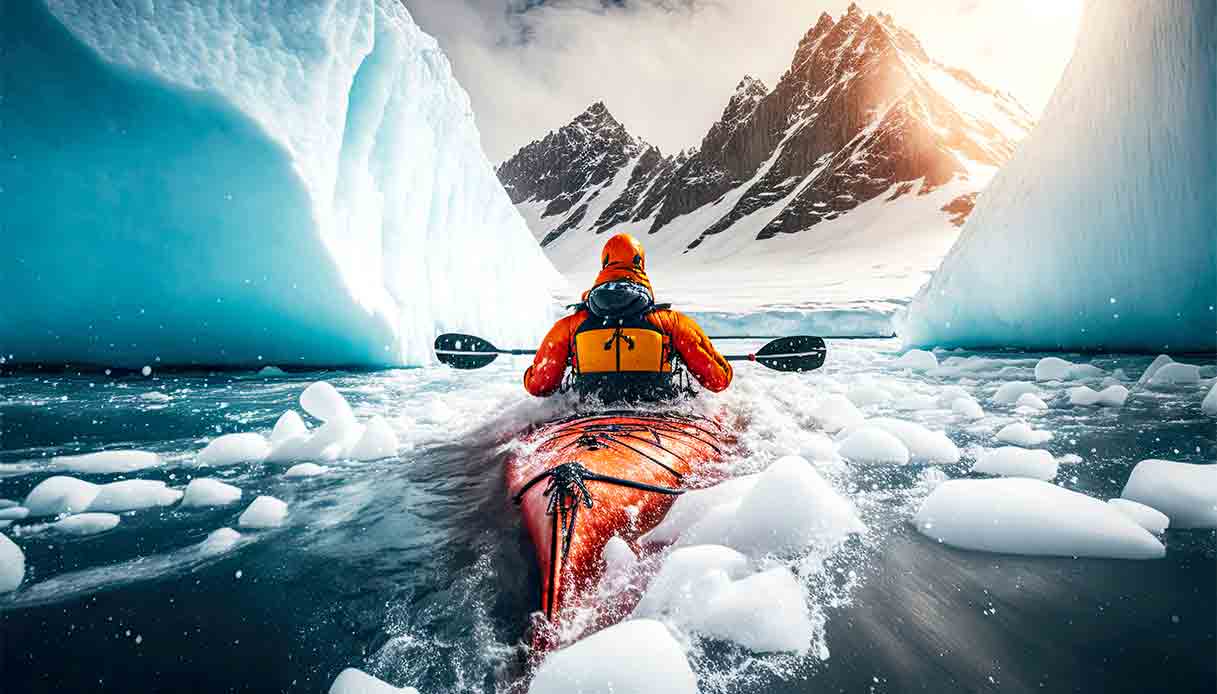 kayak-iceberg