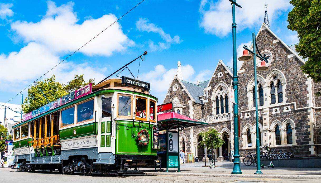 Il tour a bordo del tram di Christchurch
