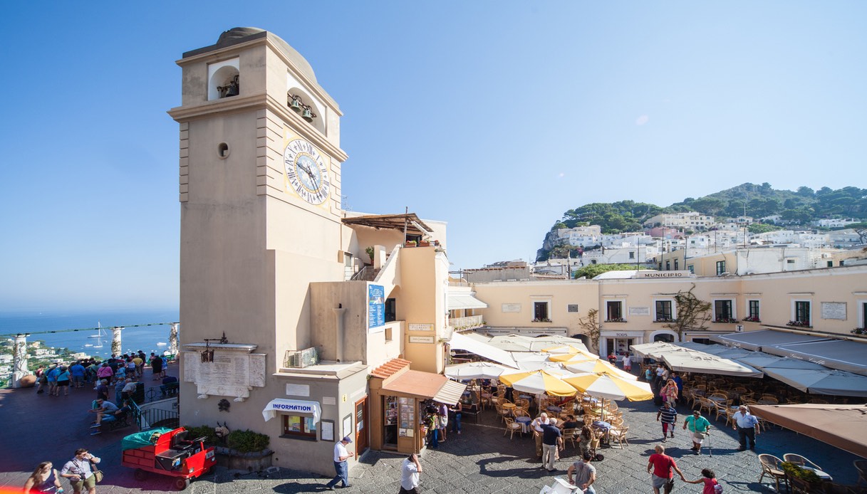 La famosa Piazzetta di Capri