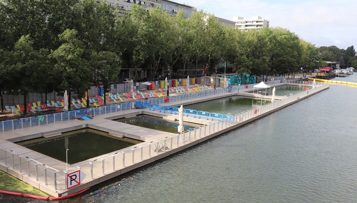 Bassin de la Villette, che fa parte di Paris Plages a Parigi