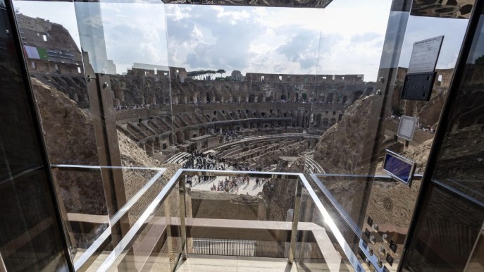Da oggi un ascensore di vetro ti porta sulla cima del Colosseo