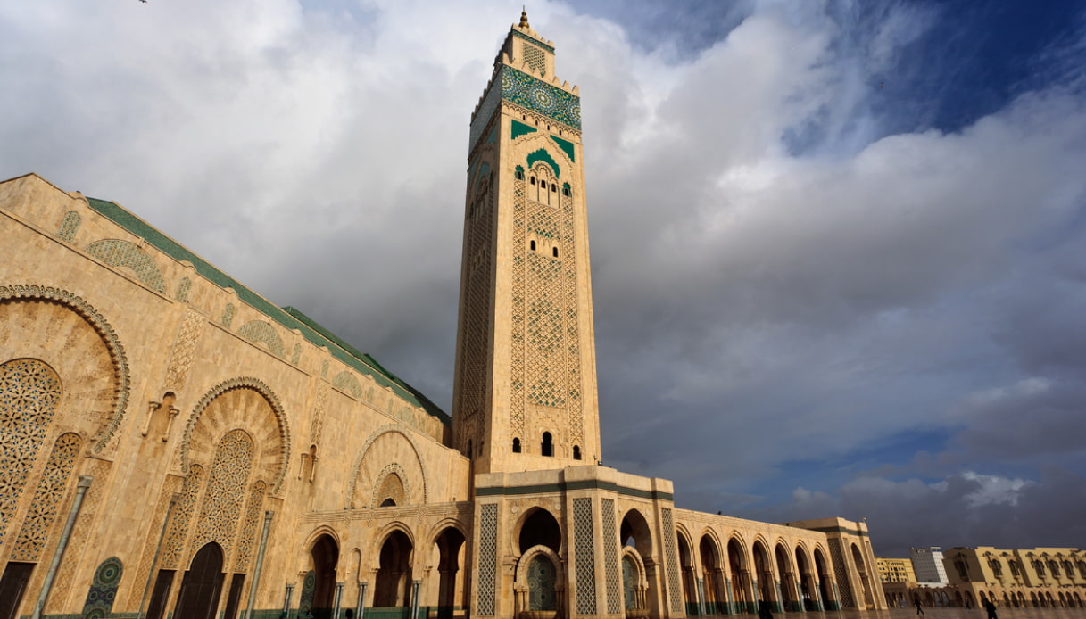 La moschea di Hassan II a Casablanca dove sorge l'Hammam