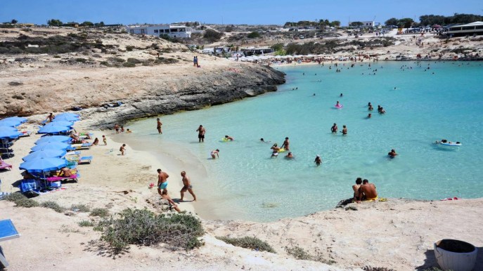 Cala Croce, un piccolo angolo da sogno di Lampedusa