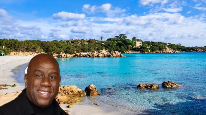 Magic Johnson innamorato della Sardegna: “Qui è un paradiso”