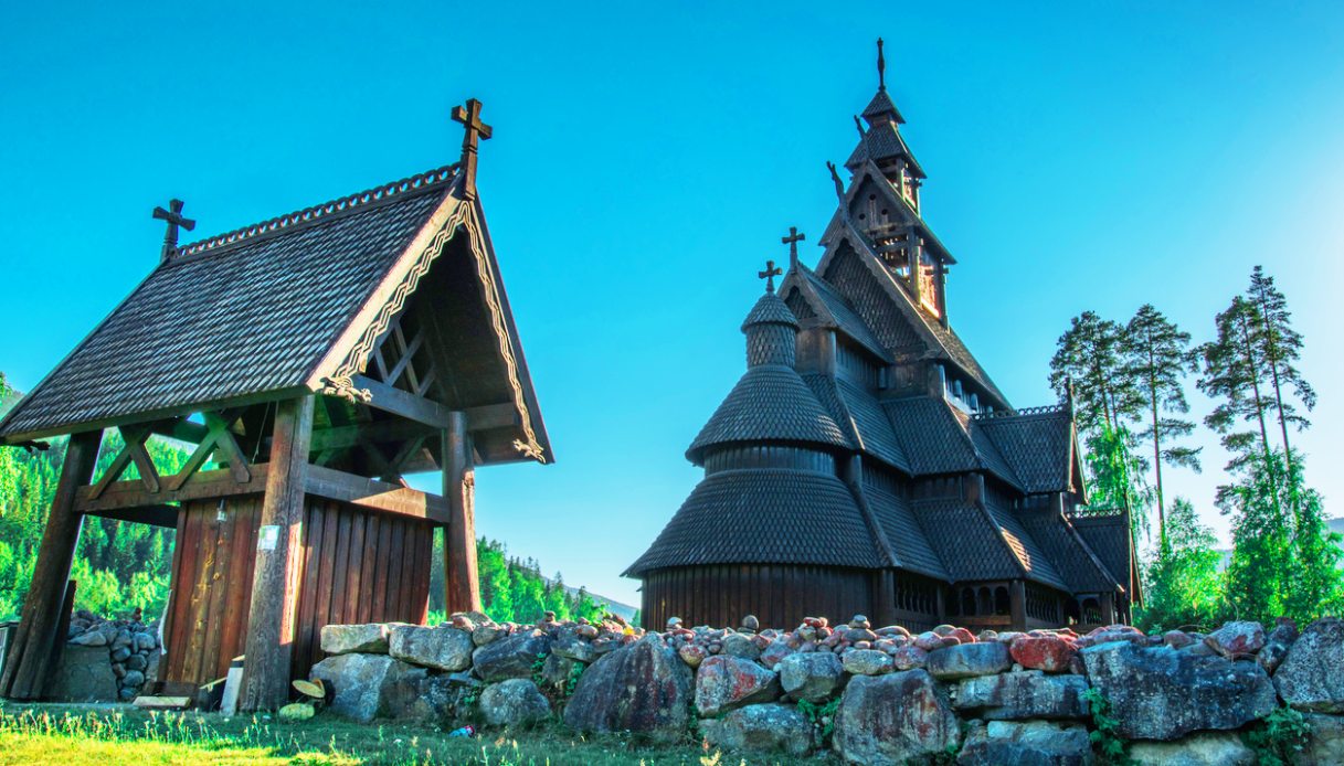 Heddal Stave Church in Norvegia