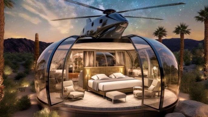 Il glamping più bello del mondo aprirà nel 2024: è dentro un elicottero