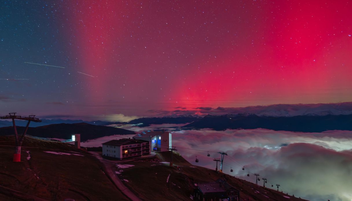 Aurora boreale Italia