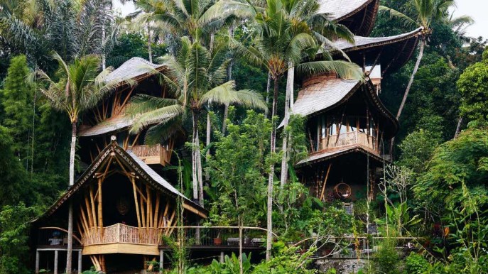 Bali: dormire in un castello di bambù che sembra uscito da una fiaba