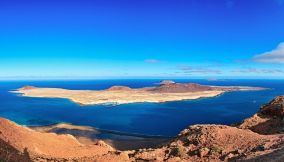 Panorama dell'isola di La Graciosa, Lanzarote