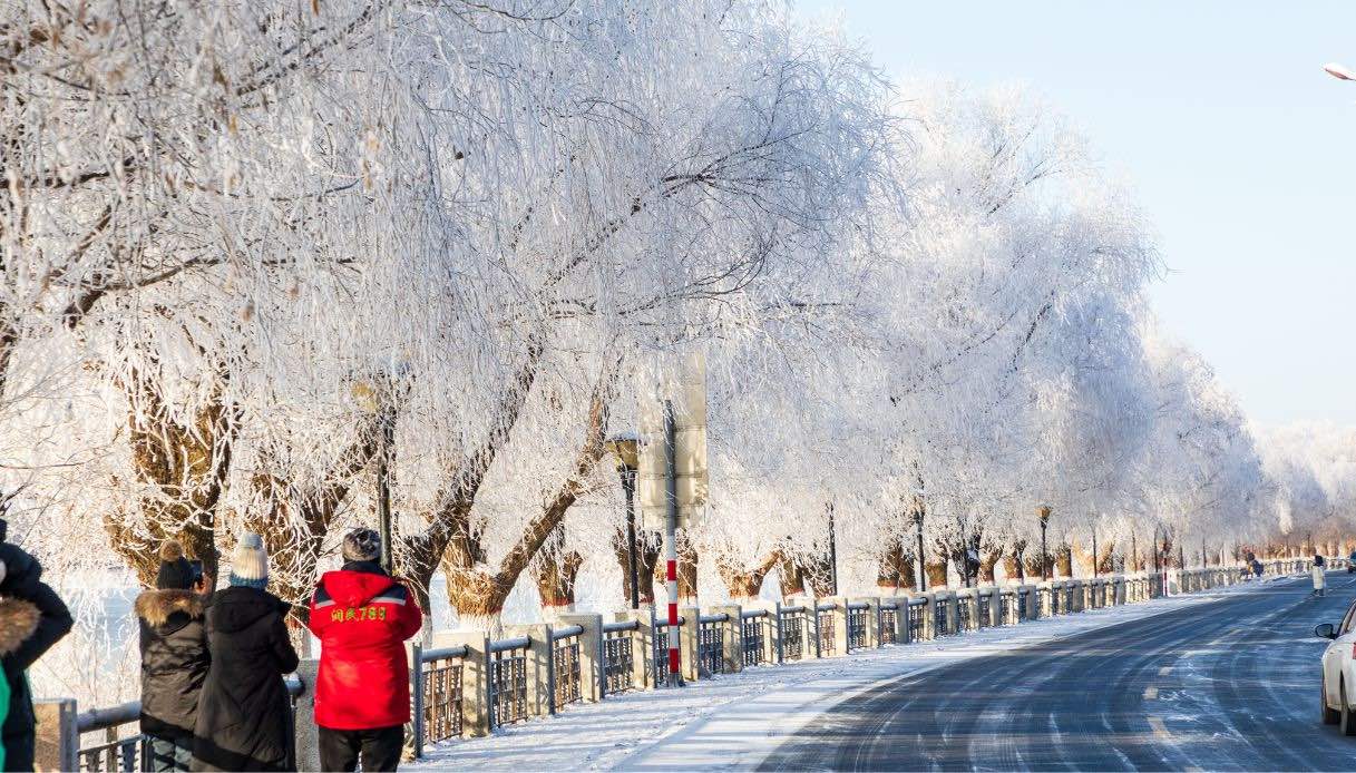 La città cinese che sembra una cartolina d'inverno