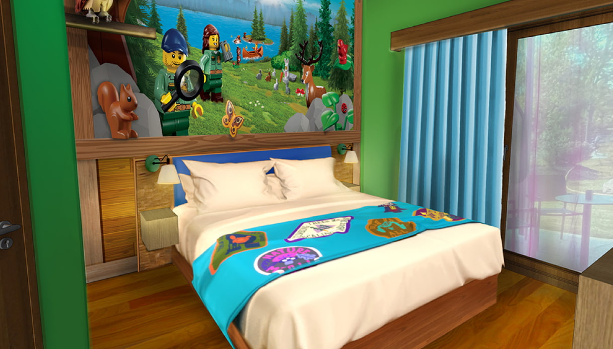 Legoland: la camera del Forest Adventure Lodge: lo spazio per i genitori