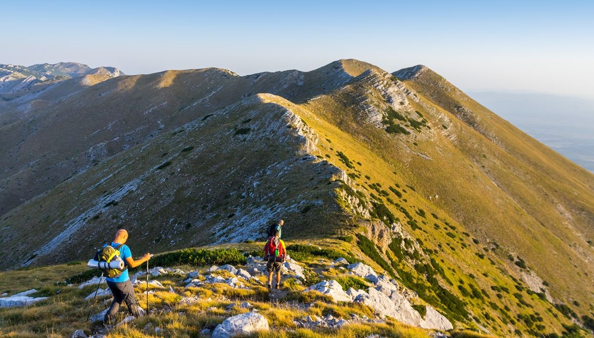 Vista panoramica dal Parco Nazionale Paklenica, sulla cima Sveto brdo, in Croazia