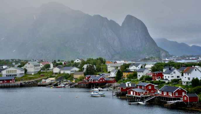 uno scorcio delle Isole Lofoten in Norvegia