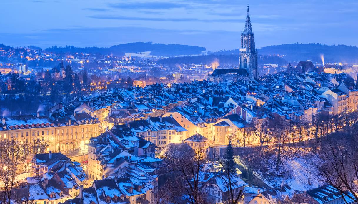 Città Berna Inverno